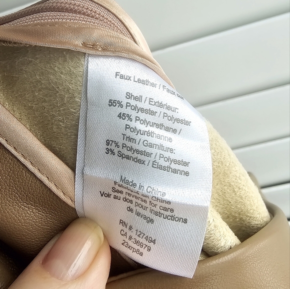 Heartloom Vegan Leather Sonja Mini Wrap Skirt Tan Brown Beige size M - Picture 9 of 9